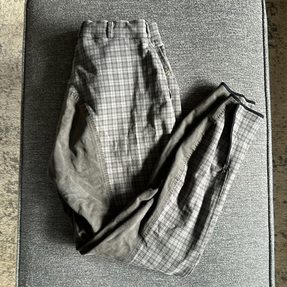 Pikeur Grey Plaid Full Seat Breeches - Picture 1 of 8